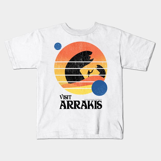 Visit Arrakis Kids T-Shirt by Dream Artworks